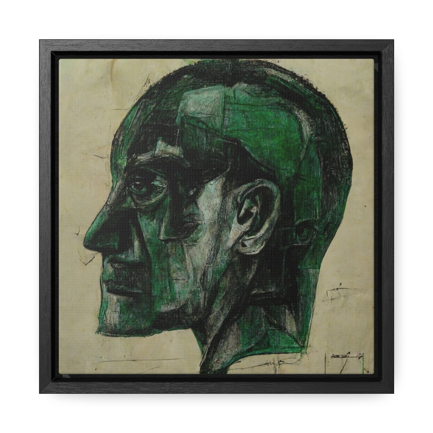 Heads 5, Valentinii, Gallery Canvas Wraps, Square Frame