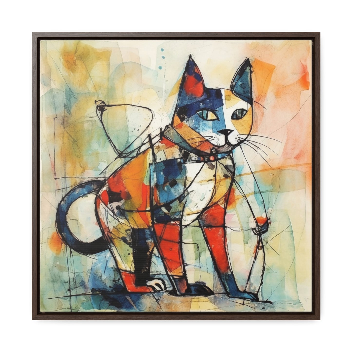 Cat 77, Gallery Canvas Wraps, Square Frame