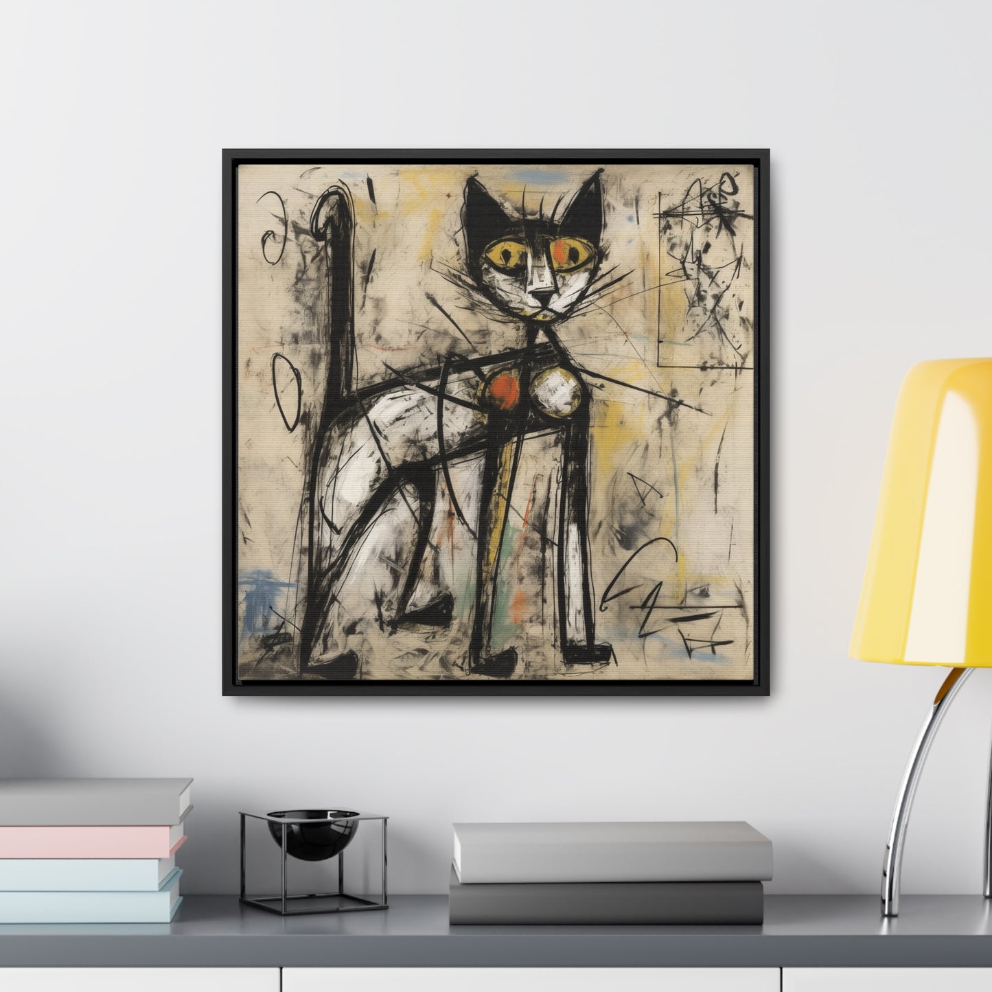 Cat 44, Gallery Canvas Wraps, Square Frame