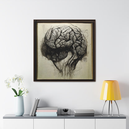 Brain 56, Valentinii, Gallery Canvas Wraps, Square Frame