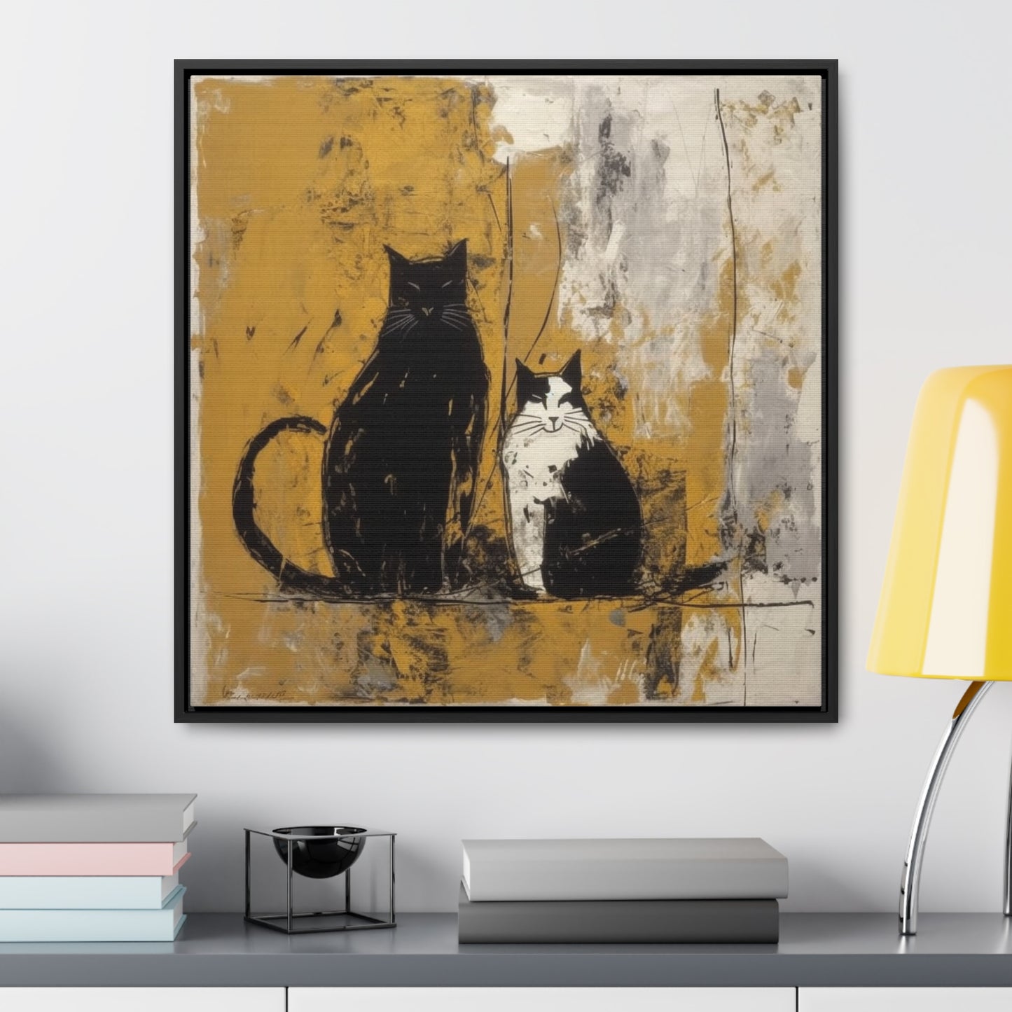 Cat 13, Gallery Canvas Wraps, Square Frame