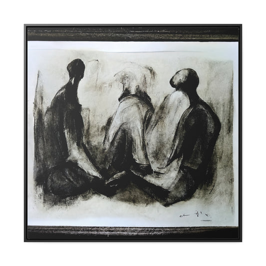 Palaeolithic Prayer 7, Valentinii, Gallery Canvas Wraps, Square Frame