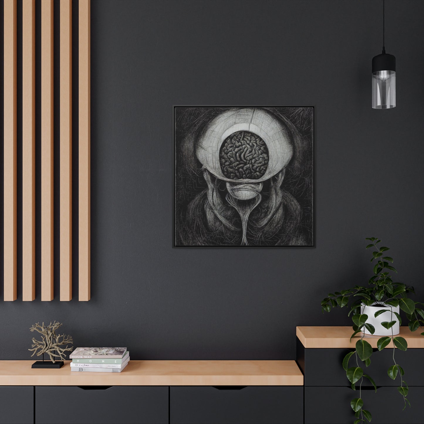 Brain 9, Valentinii, Gallery Canvas Wraps, Square Frame