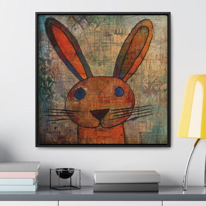 Rabbit 9, Gallery Canvas Wraps, Square Frame