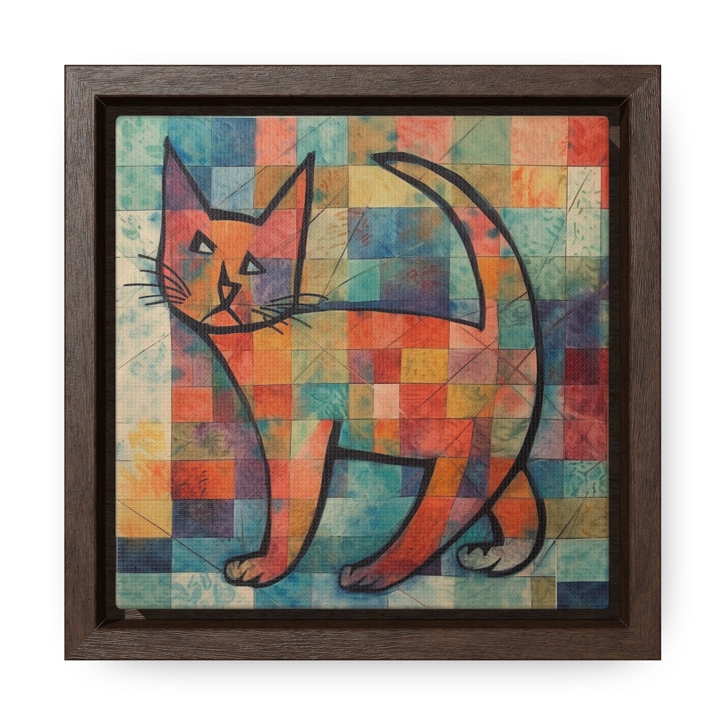 Cat 25, Gallery Canvas Wraps, Square Frame