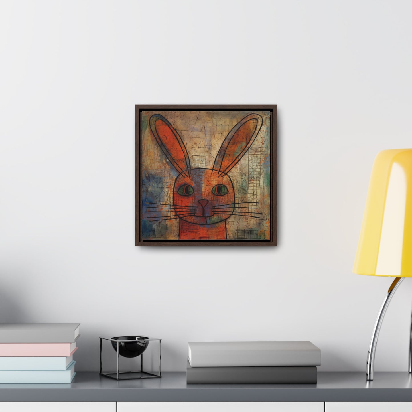 Rabbit 2, Gallery Canvas Wraps, Square Frame