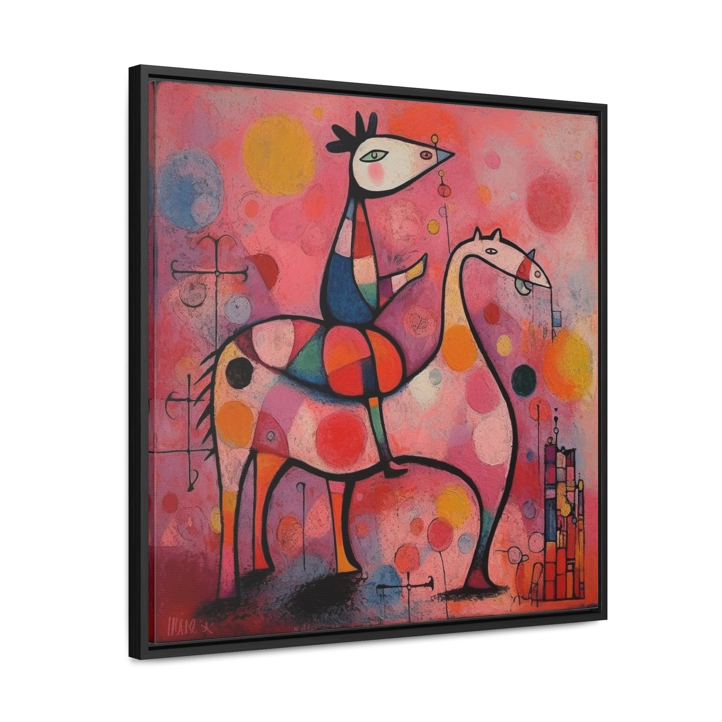 The Dreams of the Child 17, Gallery Canvas Wraps, Square Frame