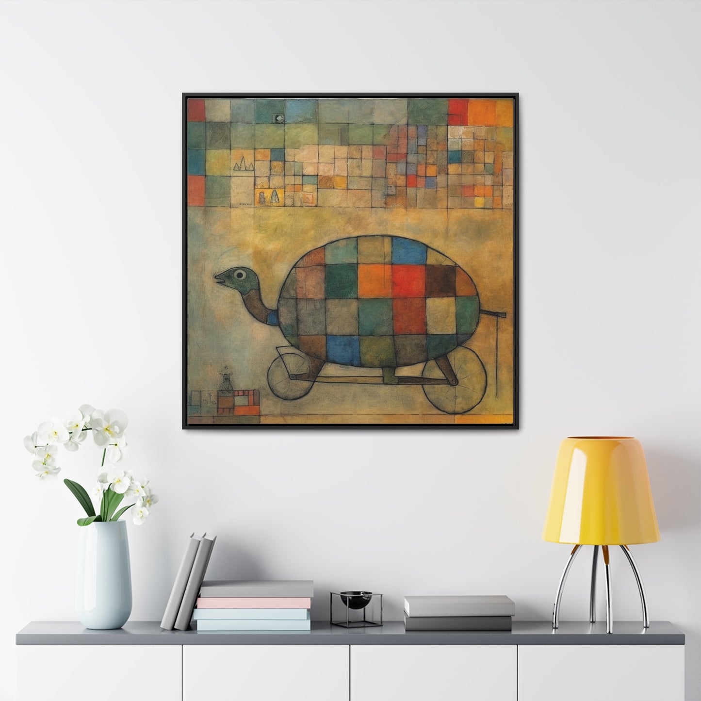 Turtle 12, Gallery Canvas Wraps, Square Frame