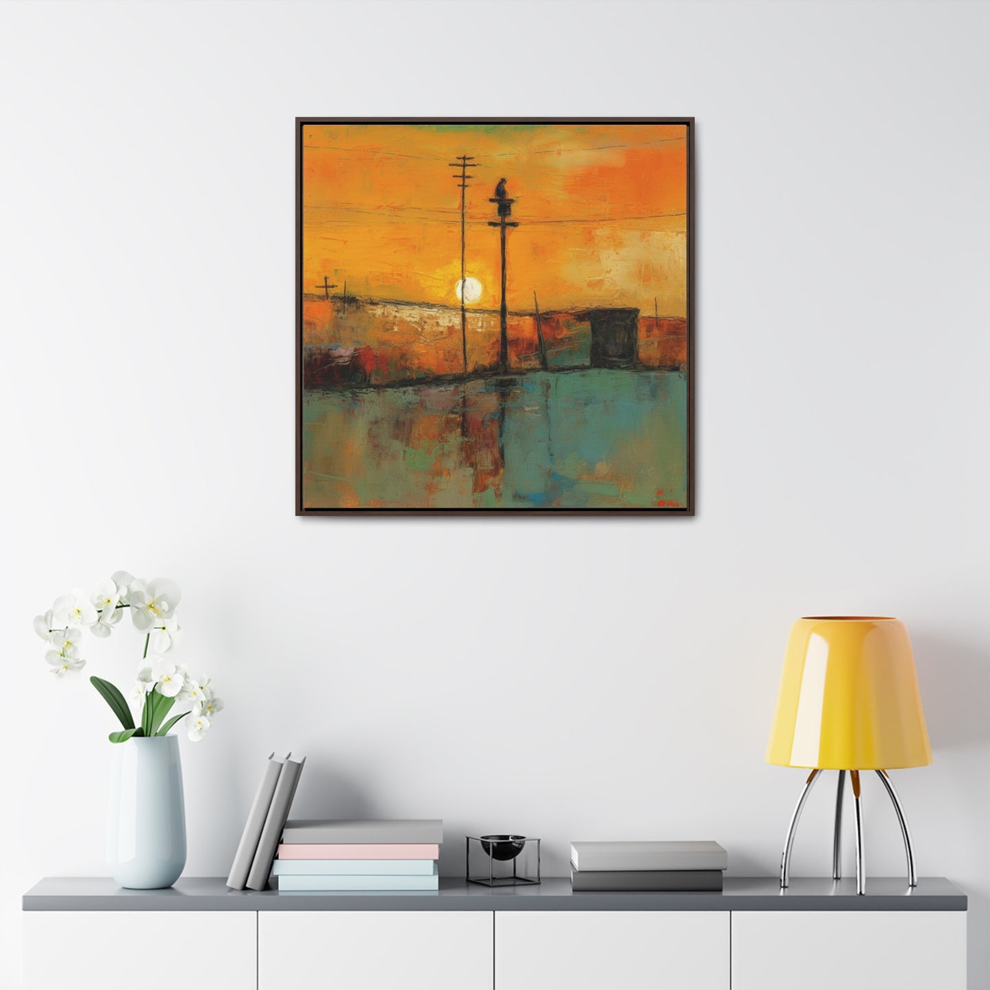 Land of the Sun 48, Valentinii, Gallery Canvas Wraps, Square Frame