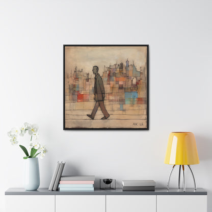 Sad Man 20, Valentinii, Gallery Canvas Wraps, Square Frame