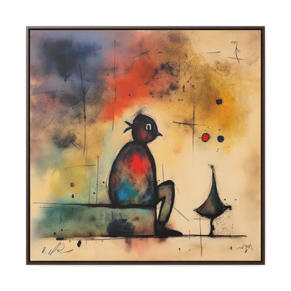 Sad Man 9, Gallery Canvas Wraps, Square Frame