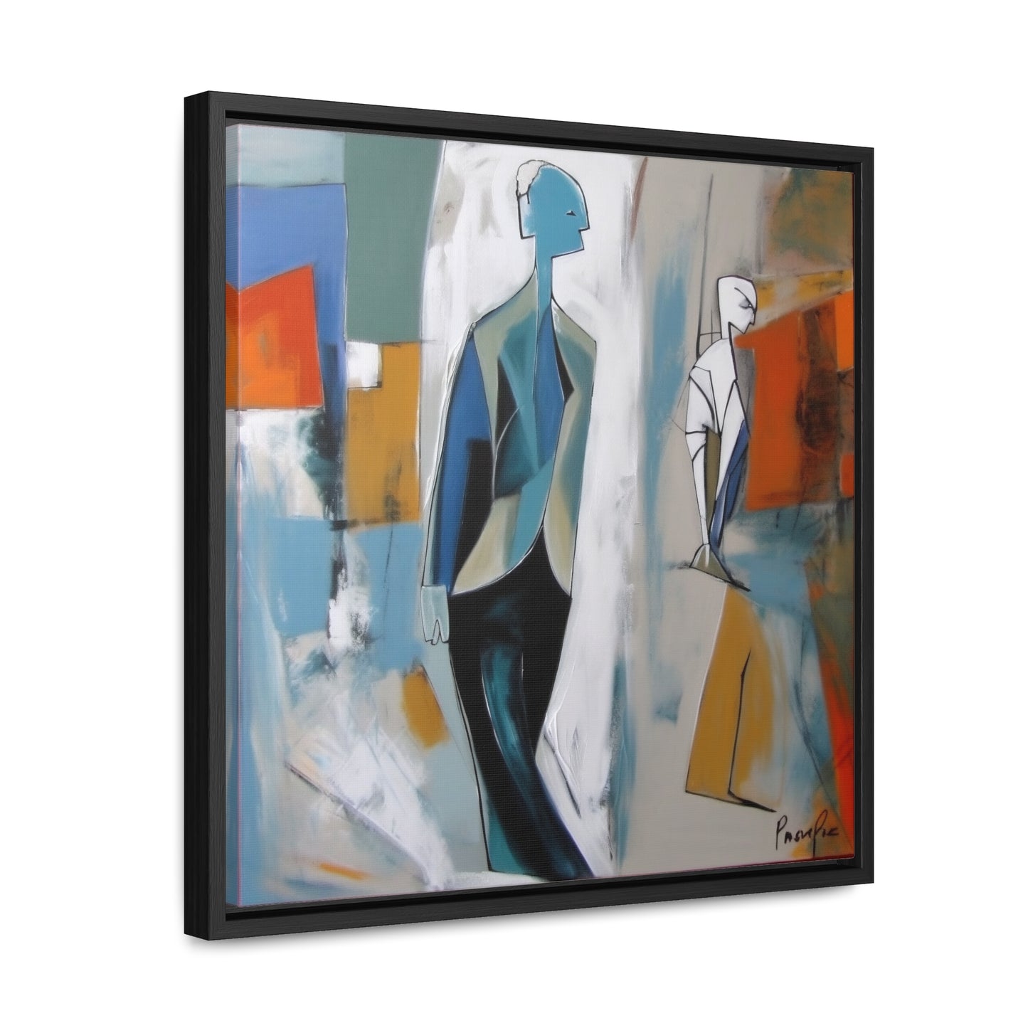 Sad Man 24, Valentinii, Gallery Canvas Wraps, Square Frame