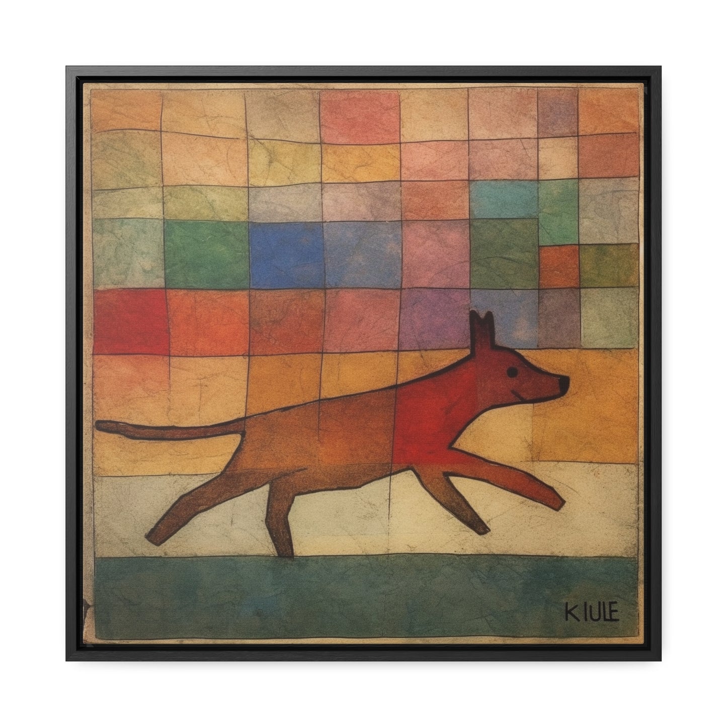 V Dog 7, Gallery Canvas Wraps, Square Frame