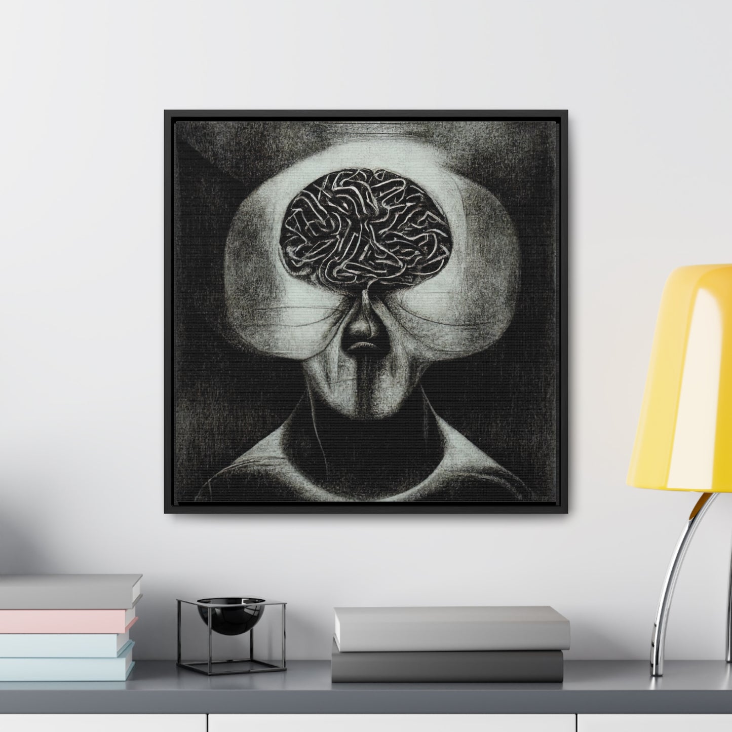 Brain 38, Valentinii, Gallery Canvas Wraps, Square Frame