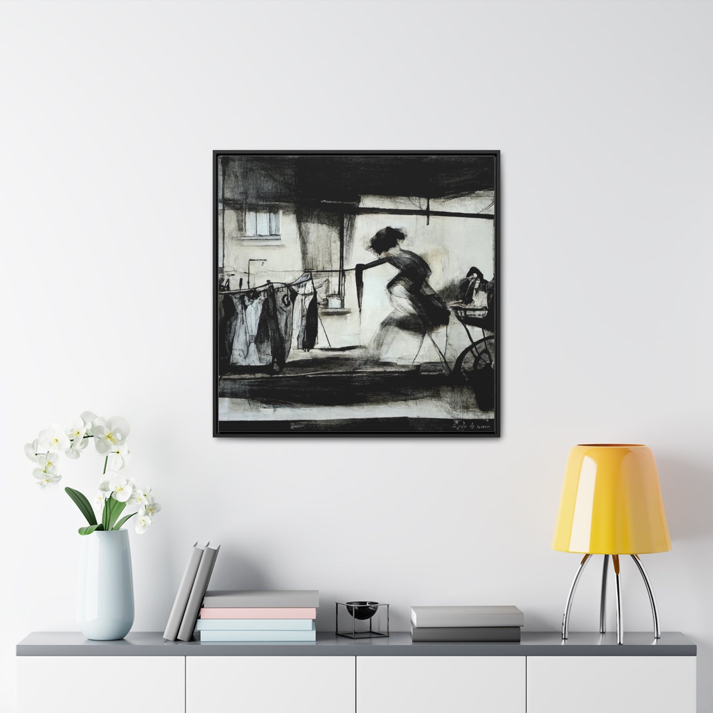 Domestic Memories 16, Valentinii, Gallery Canvas Wraps, Square Frame