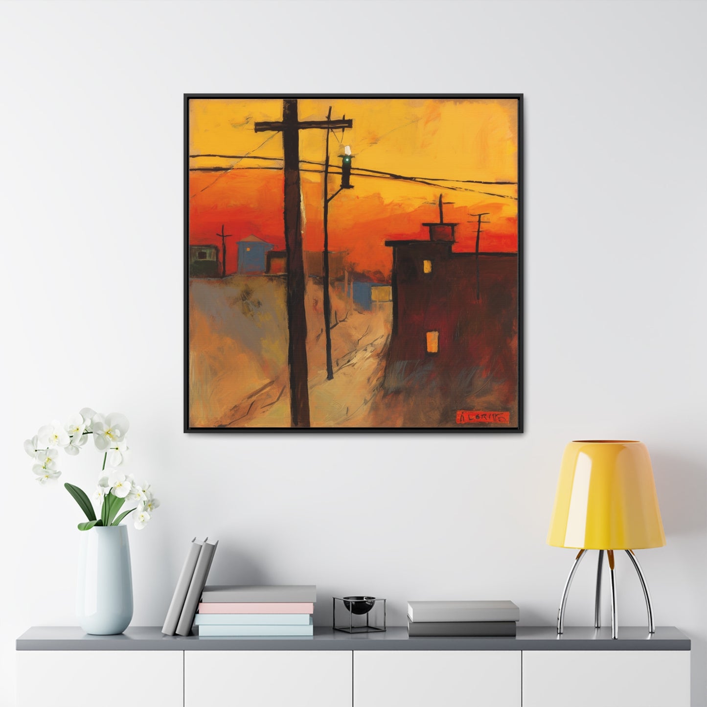 Land of the Sun 76, Valentinii, Gallery Canvas Wraps, Square Frame