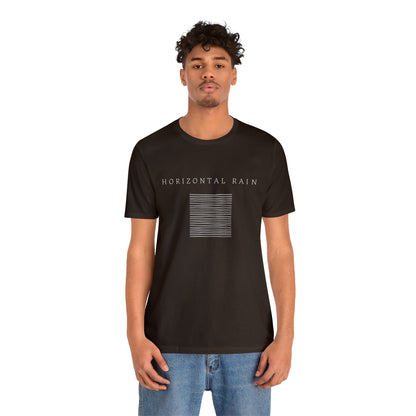 Horizontal Rain, Unisex Jersey Short Sleeve Tee