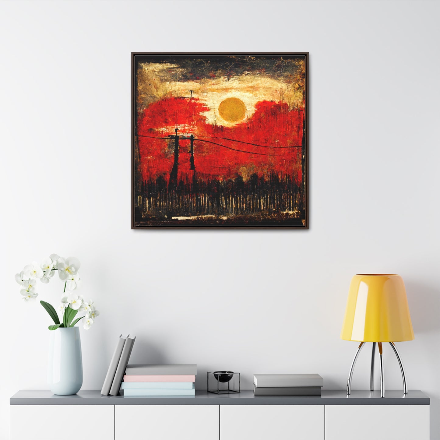 Land of the Sun 20, Valentinii, Gallery Canvas Wraps, Square Frame