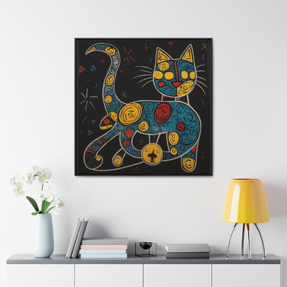 Cat 137, Gallery Canvas Wraps, Square Frame