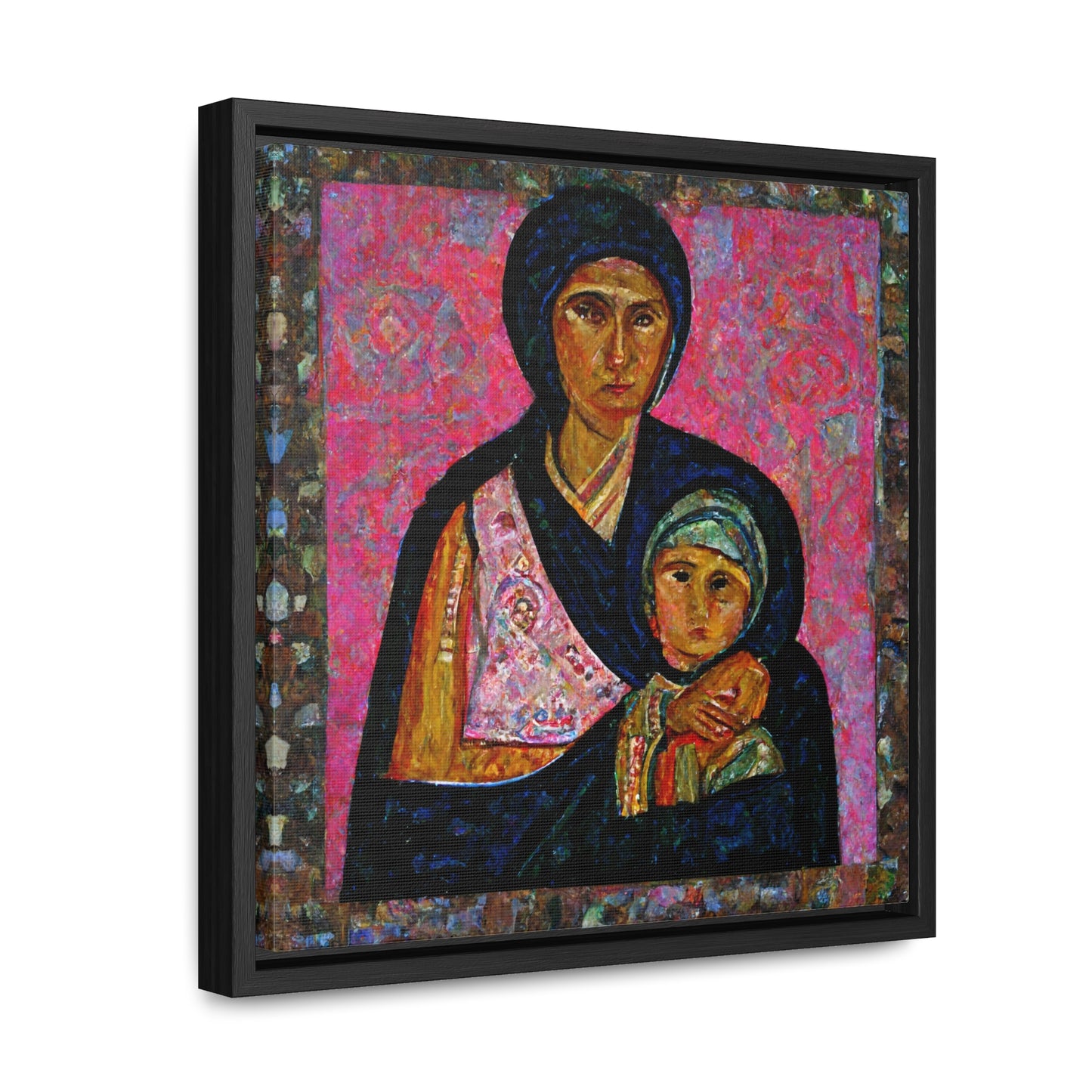 Mary and the Child 20, Valentinii, Gallery Canvas Wraps, Square Frame