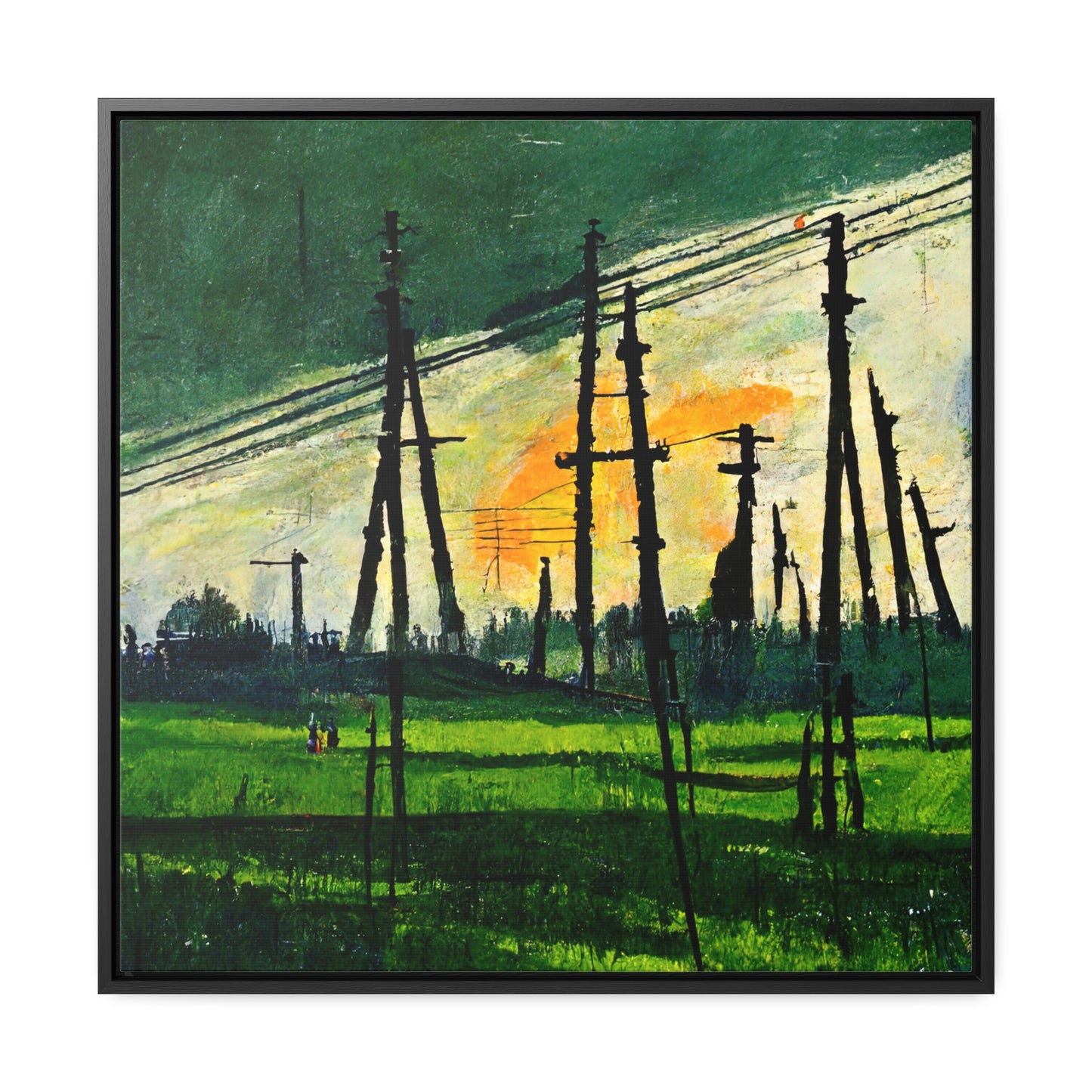 Land of the Sun 36, Valentinii, Gallery Canvas Wraps, Square Frame