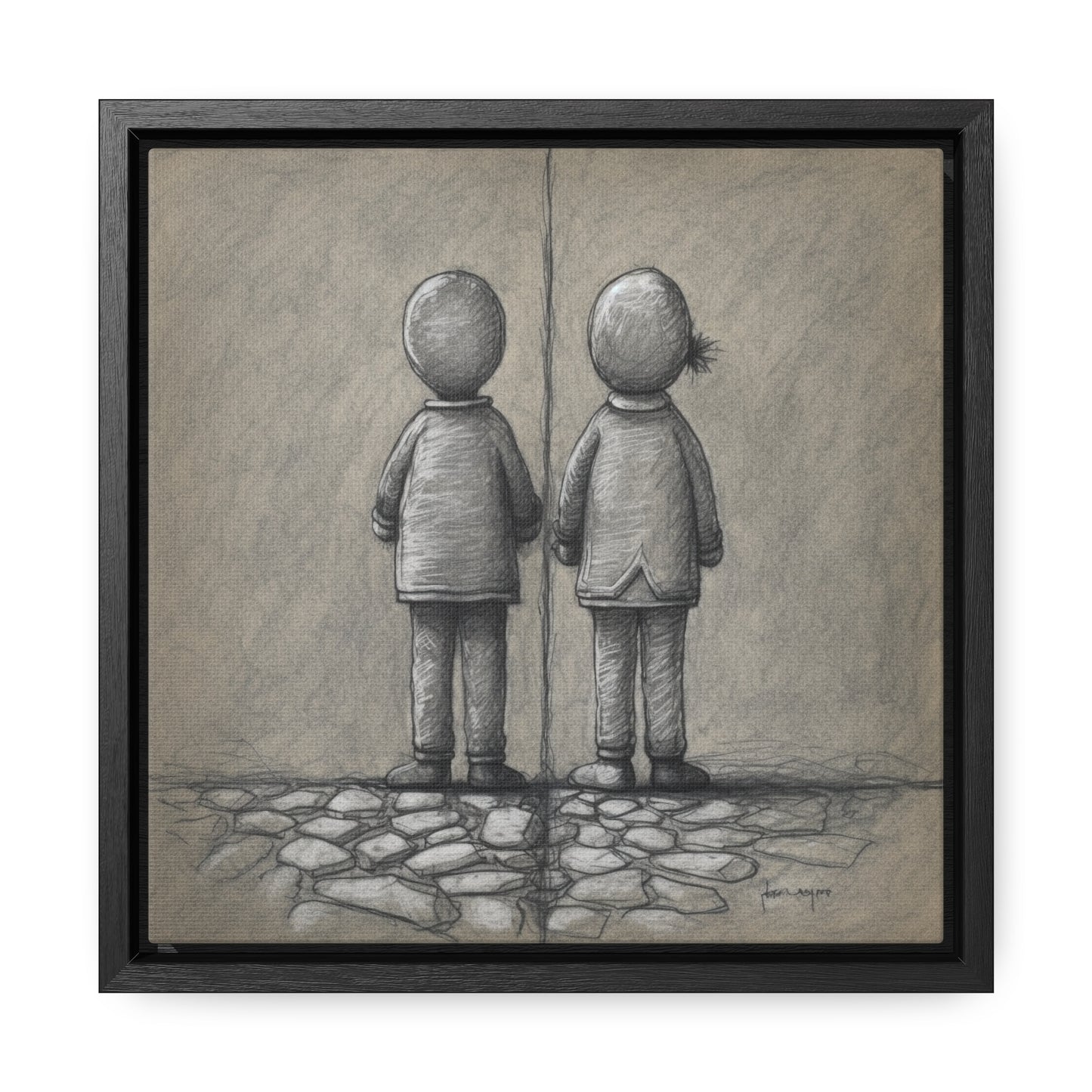 The Courage of Vulnerability 7, Valentinii, Gallery Canvas Wraps, Square Frame