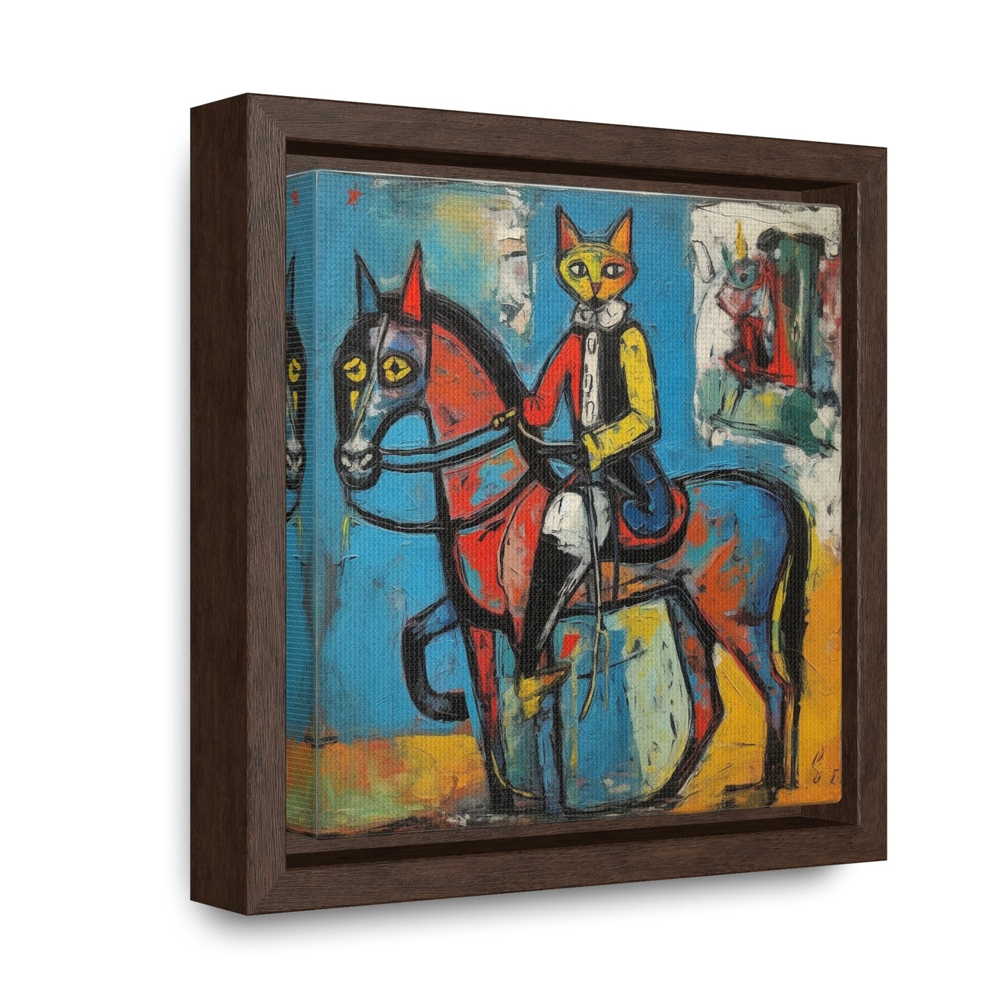 Cat 109, Gallery Canvas Wraps, Square Frame