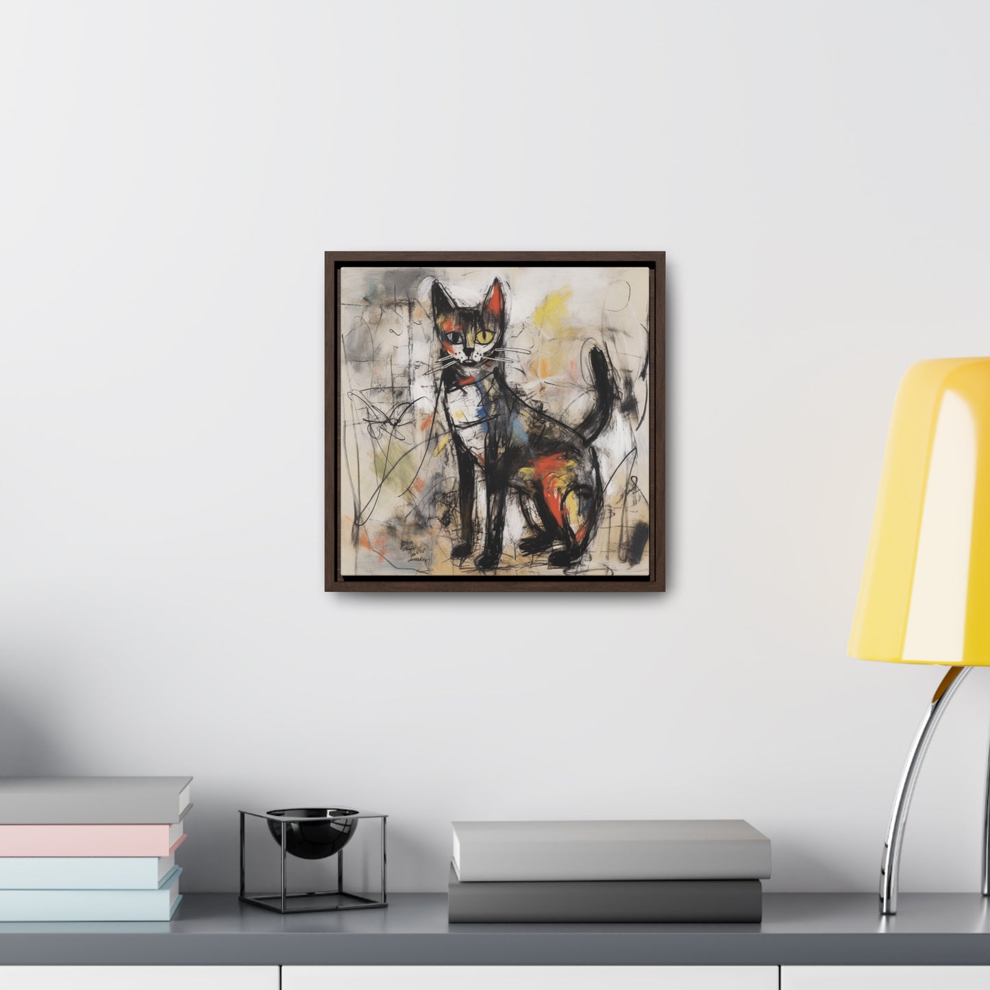 Cat 59, Gallery Canvas Wraps, Square Frame