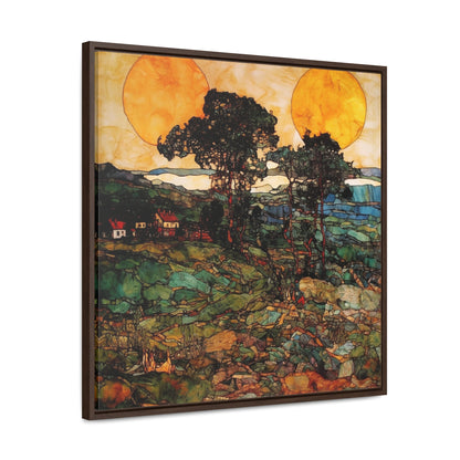 Land of the Sun 39, Valentinii, Gallery Canvas Wraps, Square Frame