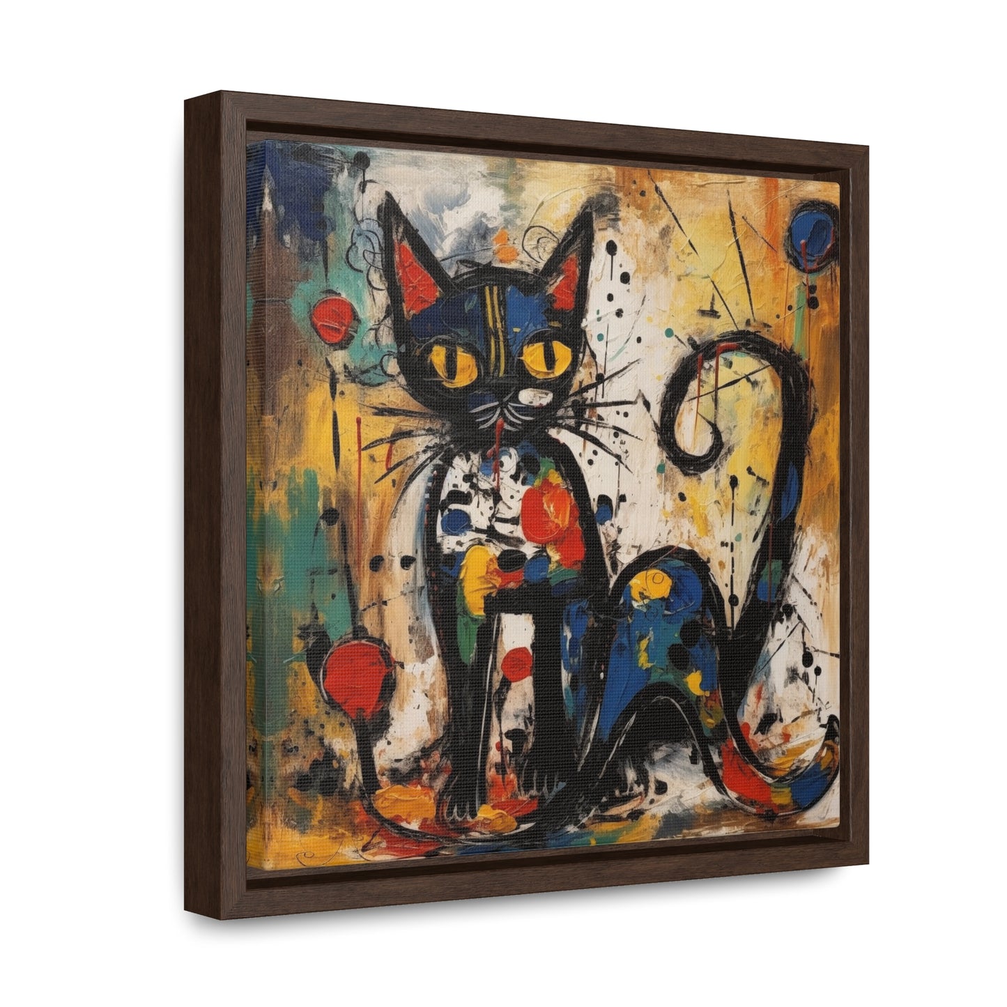 Cat 105, Gallery Canvas Wraps, Square Frame