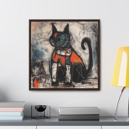 Cat 45, Gallery Canvas Wraps, Square Frame