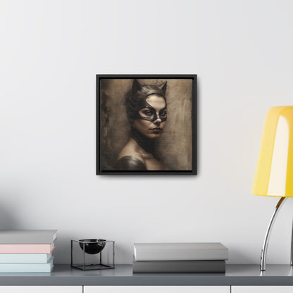 Cat Woman 18, Gallery Canvas Wraps, Square Frame