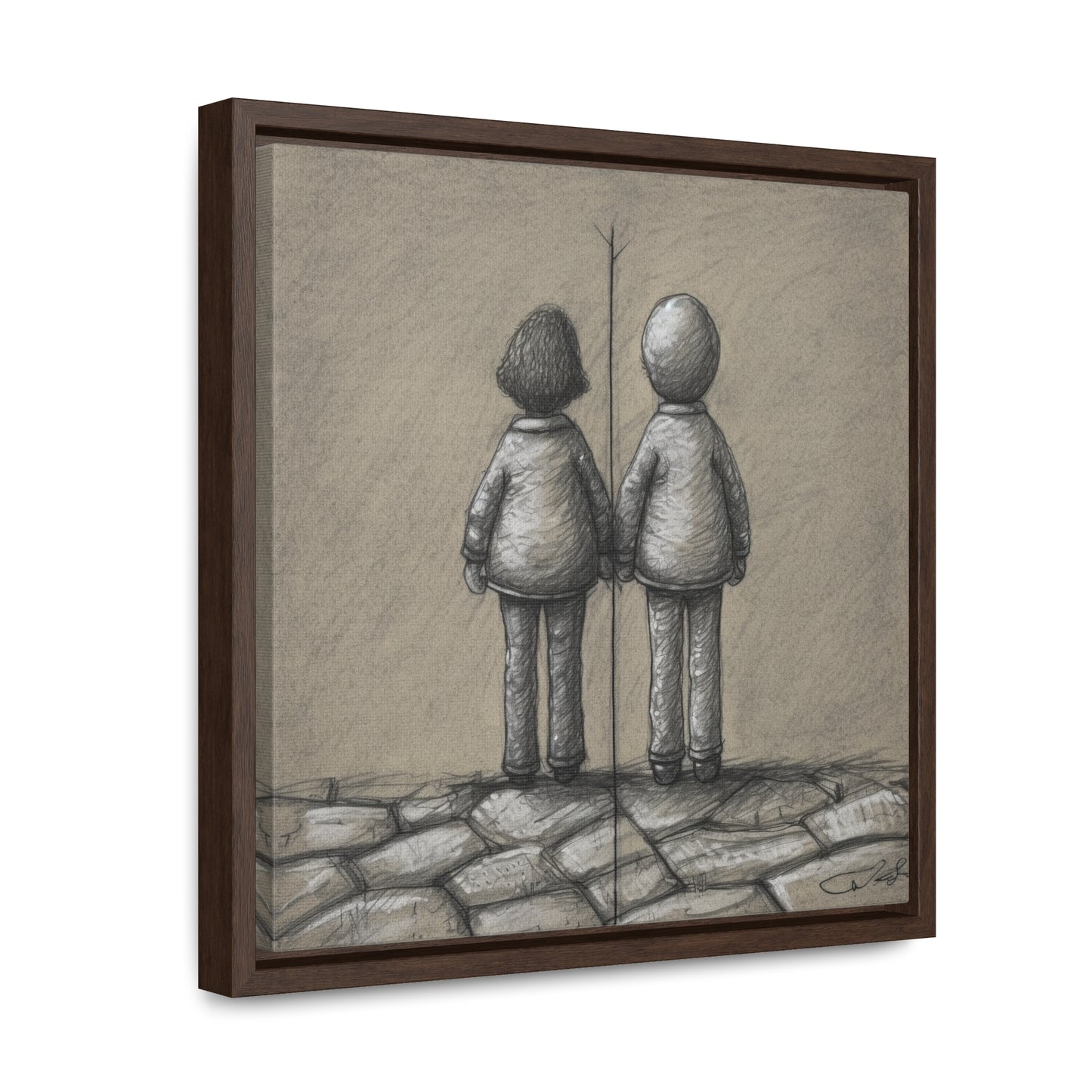 The Courage of Vulnerability 6, Valentinii, Gallery Canvas Wraps, Square Frame