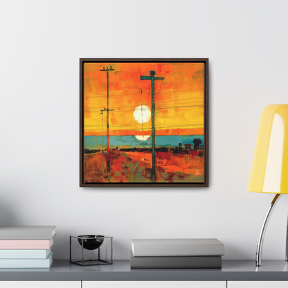 Land of the Sun 60, Valentinii, Gallery Canvas Wraps, Square Frame
