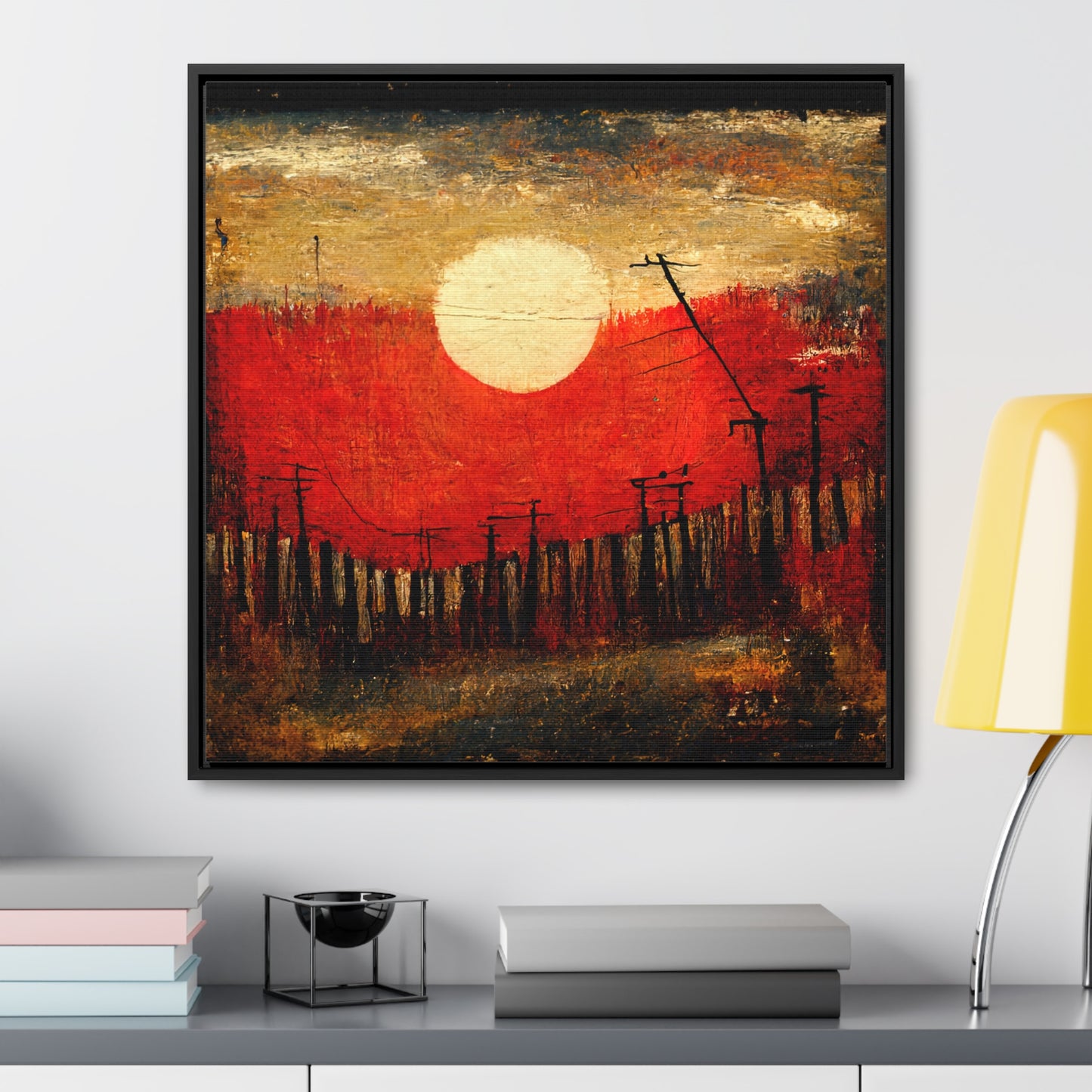 Land of the Sun 19, Valentinii, Gallery Canvas Wraps, Square Frame