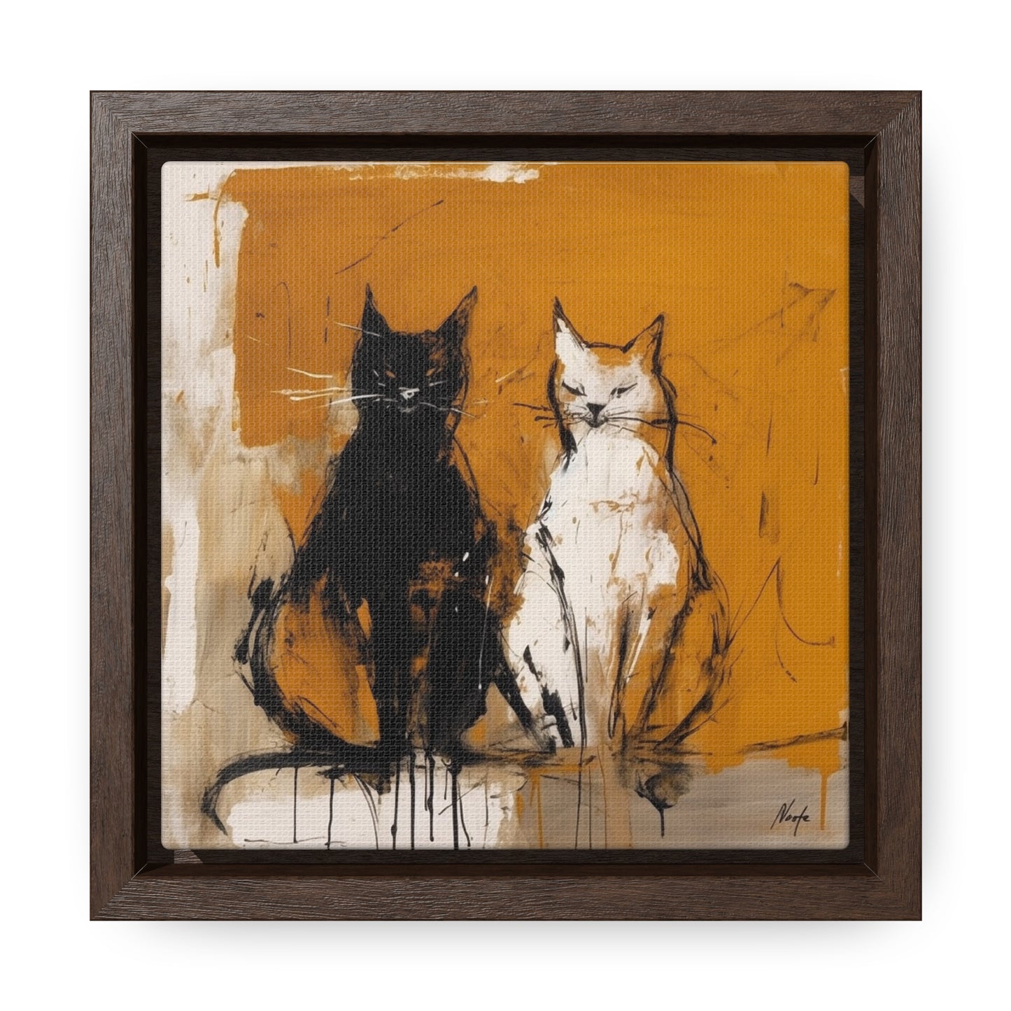 Cat 17, Gallery Canvas Wraps, Square Frame