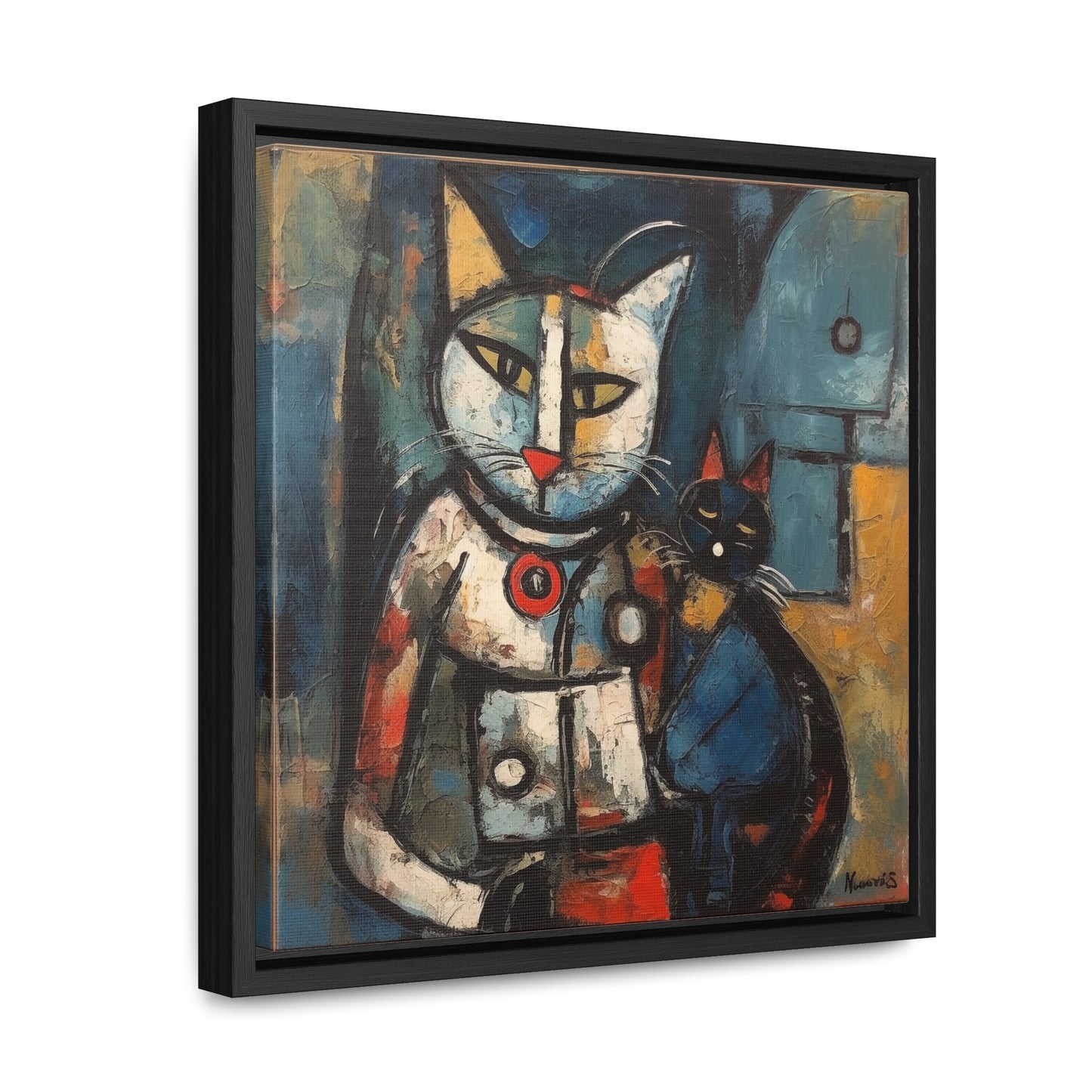 Cat 80, Gallery Canvas Wraps, Square Frame