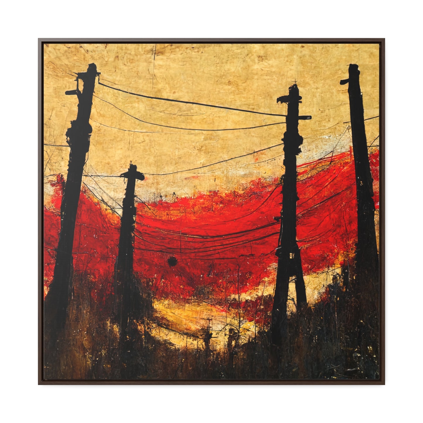 Land of the Sun 22, Valentinii, Gallery Canvas Wraps, Square Frame