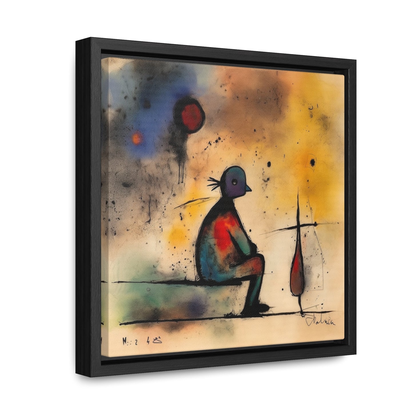 Sad Man 17, Valentinii, Gallery Canvas Wraps, Square Frame