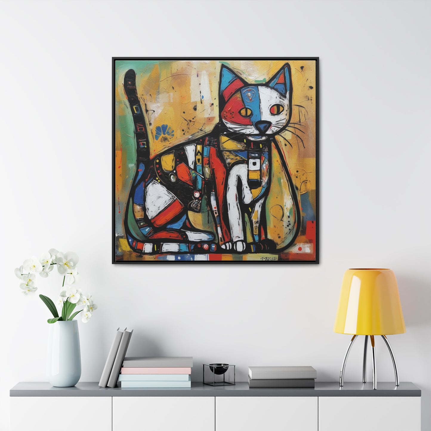 Cat 113, Gallery Canvas Wraps, Square Frame