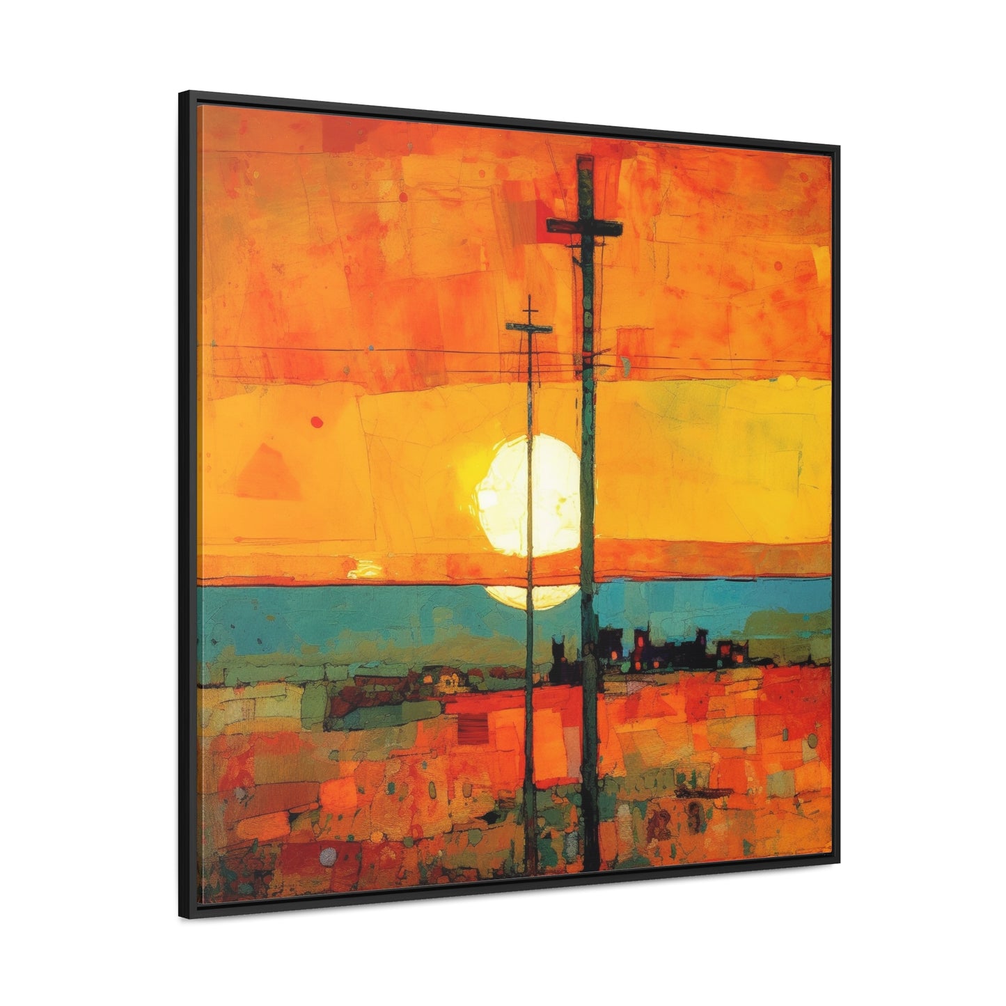 Land of the Sun 67, Valentinii, Gallery Canvas Wraps, Square Frame