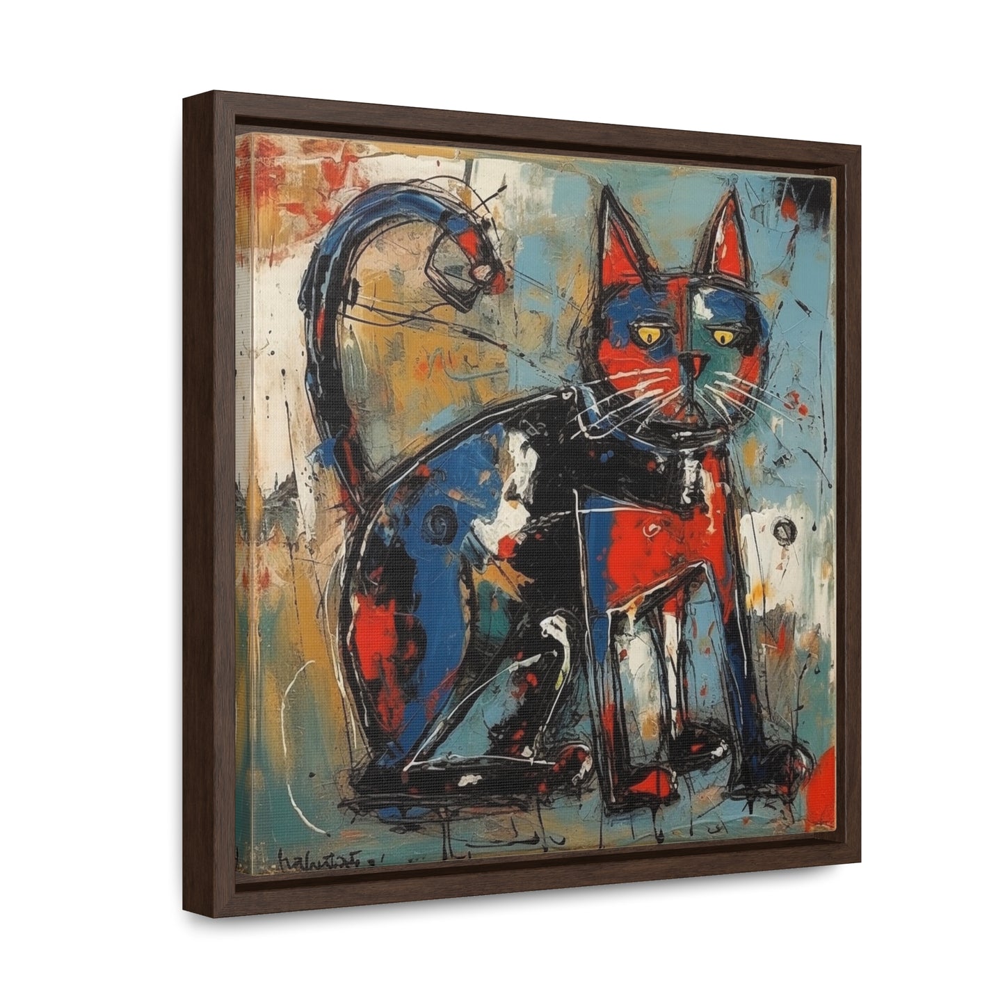 Cat 87, Gallery Canvas Wraps, Square Frame