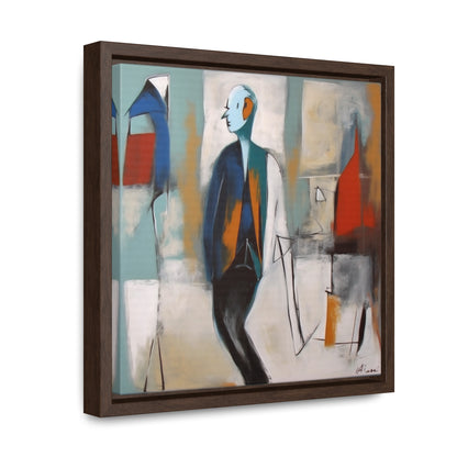 Sad Man 19, Gallery Canvas Wraps, Square Frame