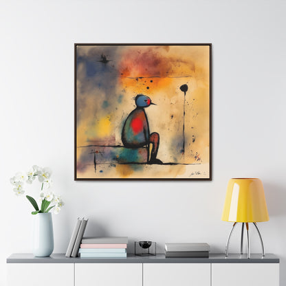 Sad Man 8, Gallery Canvas Wraps, Square Frame