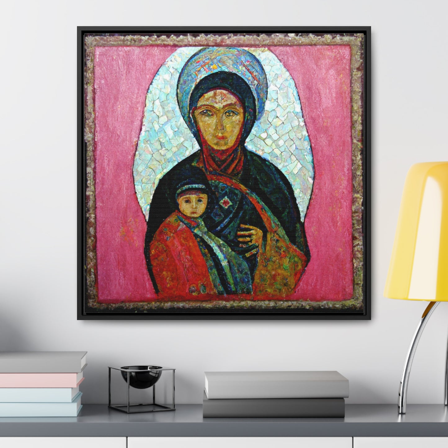 Mary and the Child 22, Valentinii, Gallery Canvas Wraps, Square Frame