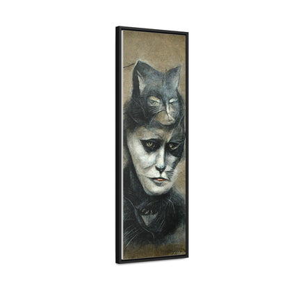 Cat Woman 33, Gallery Canvas Wraps, Vertical Frame