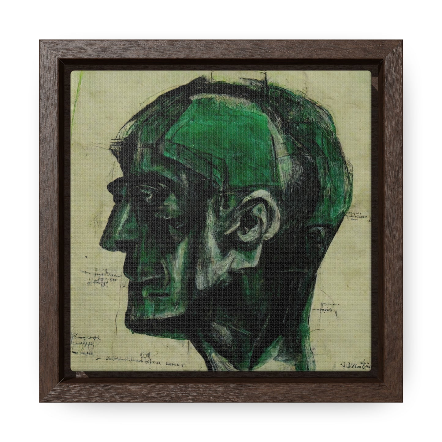 Heads, Valentinii, Gallery Canvas Wraps, Square Frame