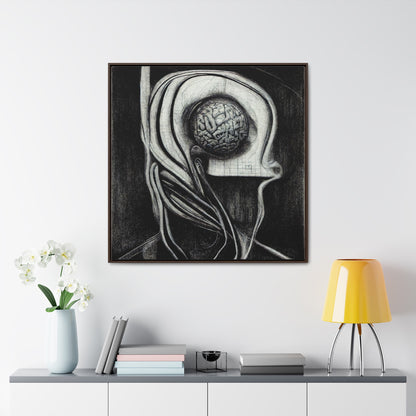 Brain 23, Valentinii, Gallery Canvas Wraps, Square Frame