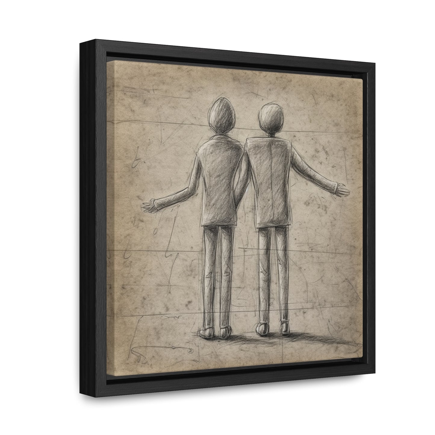 The Courage of Vulnerability 4, Valentinii, Gallery Canvas Wraps, Square Frame