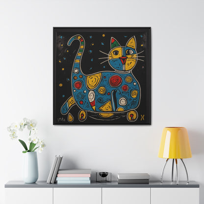 Cat 106, Gallery Canvas Wraps, Square Frame